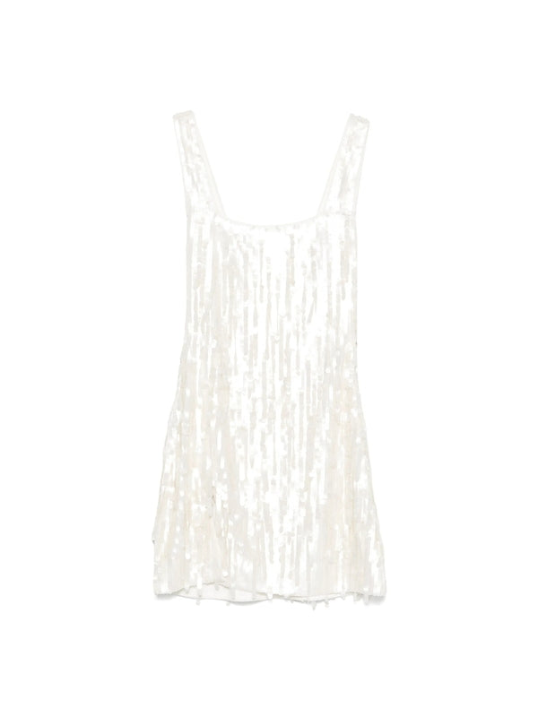 Staud White Mini Dress
