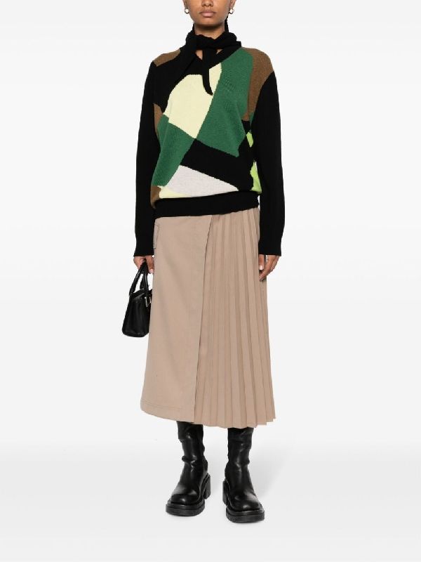 Wool Cashmere V-Neck Knit