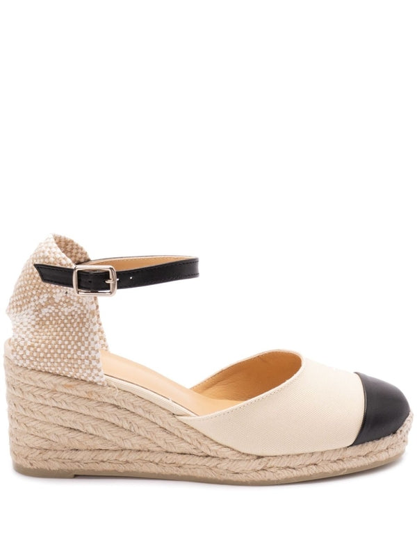 Castañer Beige Wedge Sandals