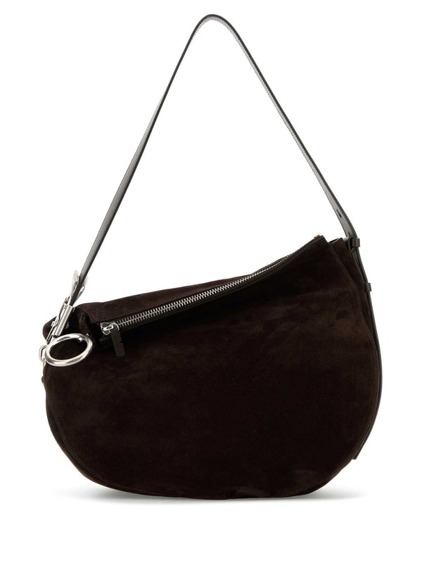 Asymmetric Suede Shoulder Bag