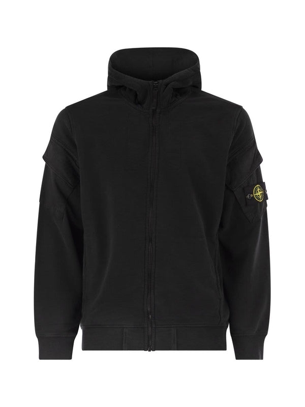 Stone Island Black Hoodies