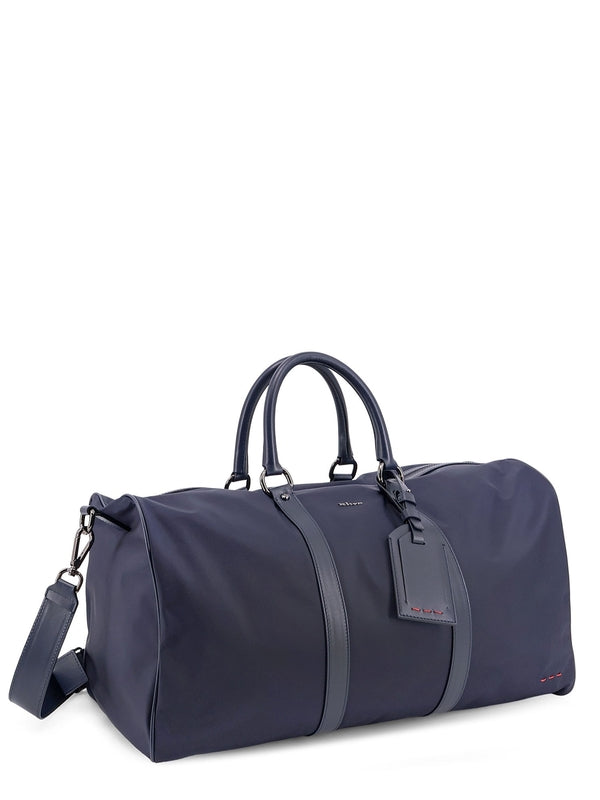 Kiton Navy Boston Bags