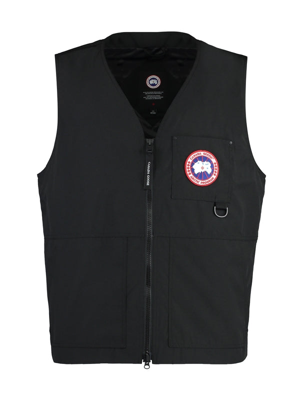 Canmore Logo Patch Cotton Blend Vest