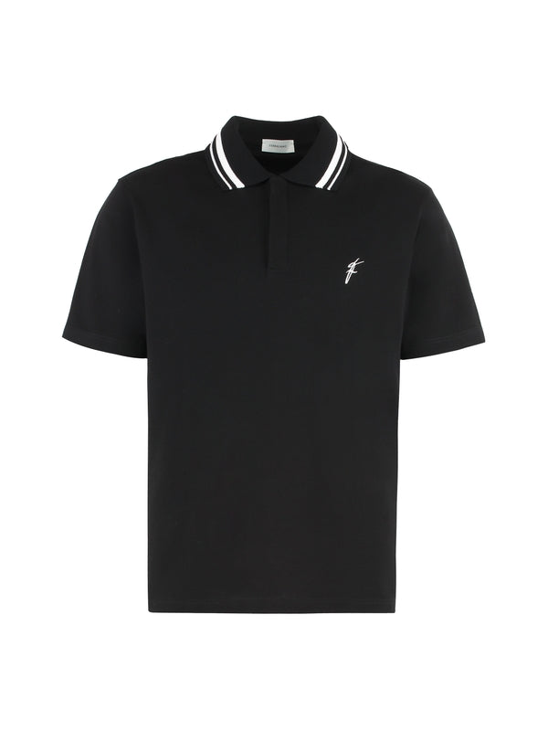 Logo Embroidered Cotton Polo Shirt