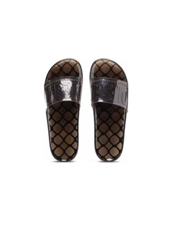 Logo Embossing Clear Sole Slide