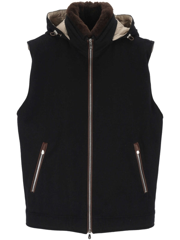 Brunello Cucinelli Black Vests