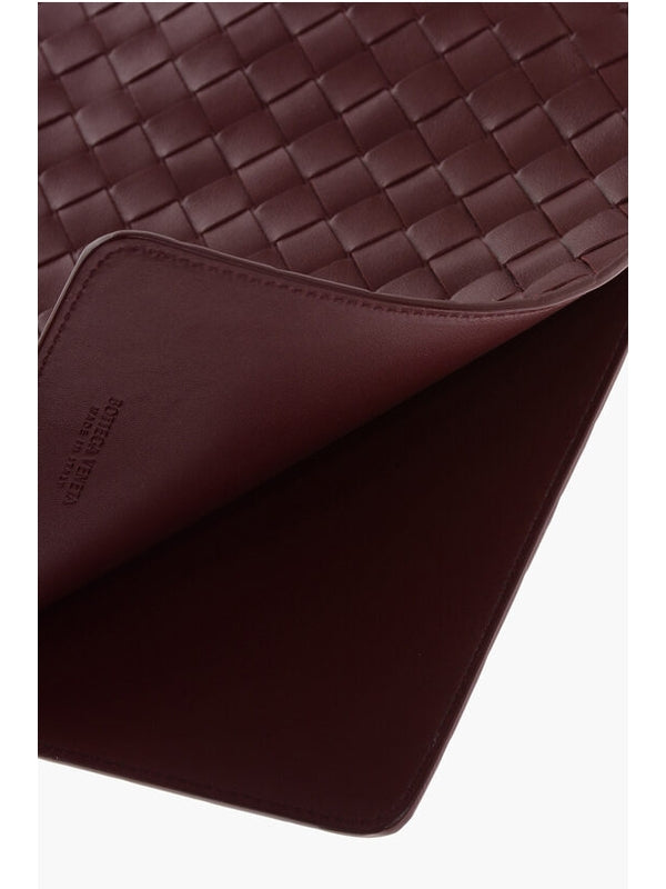 Bottega Veneta Intrecciato Notebook Burgundy Tech