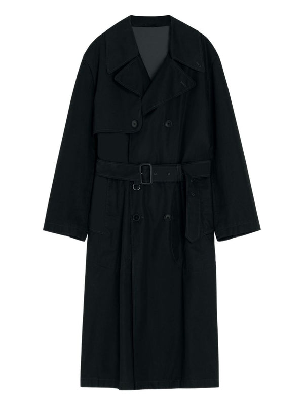Belted Black Double Coat