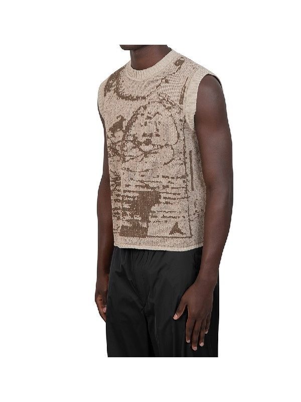 Elk Jacquard Knit Vest