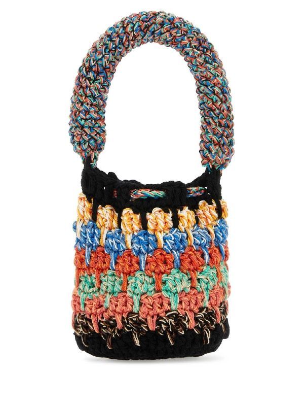 Multicolor Crochet Mini Tote Bag