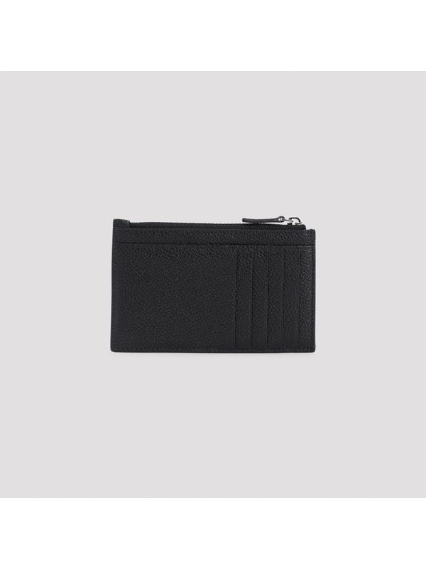 Zipper Leather Card Wallet