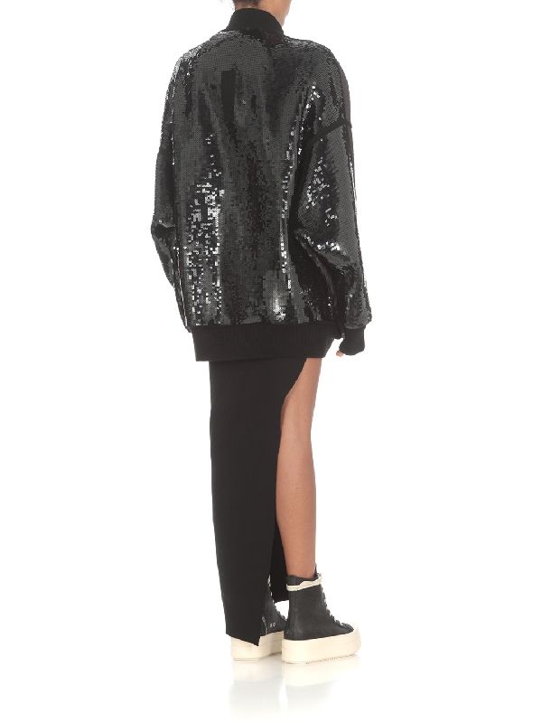 Sequin Embellished Bomber Jacket
