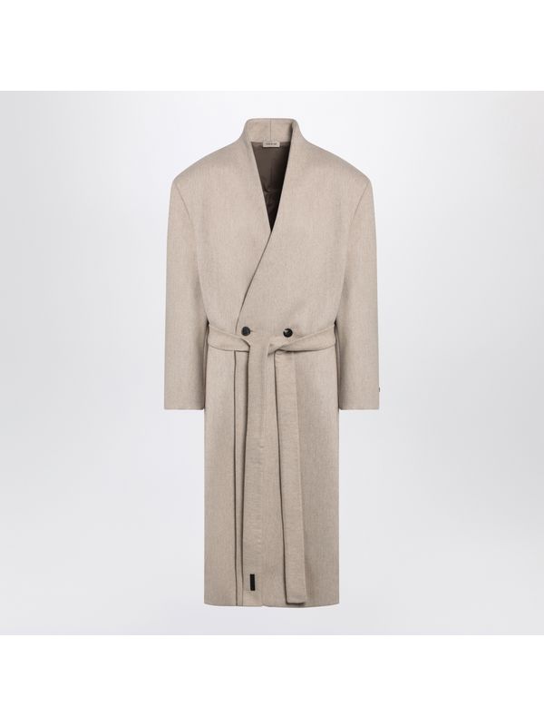 Belt Wool Blend Coat