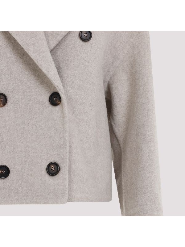 Wool Cashmere Double Breasted
  Coat