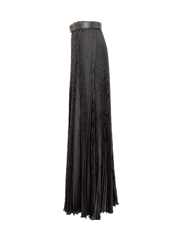 Mini-Long Layered Pleated Skirt