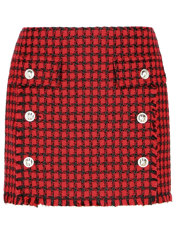 Wool Blend Mini Skirt