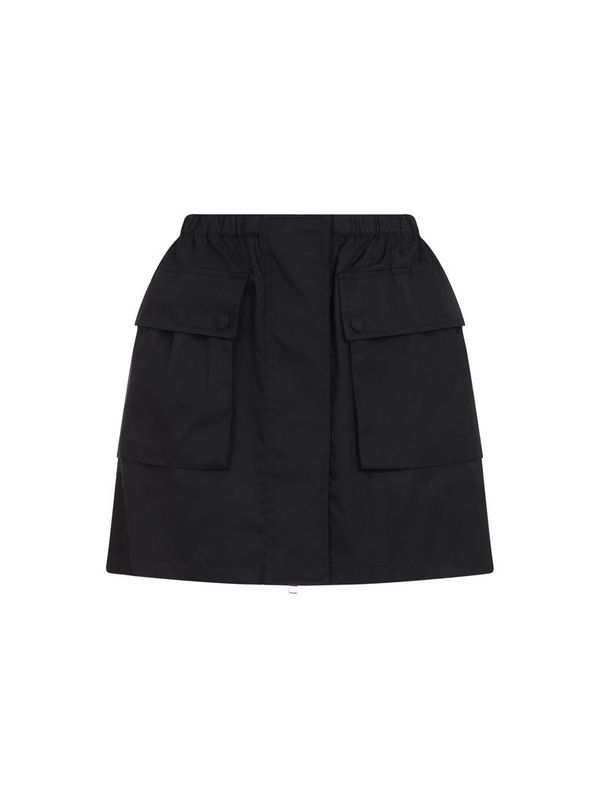 Back Triangle Logo Cargo Mini Skirt