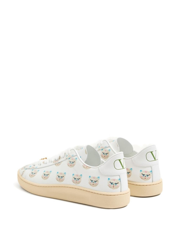 Valentino White Low Top Sneakers