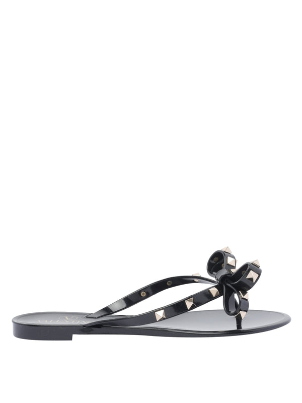 Valentino Black Slides
