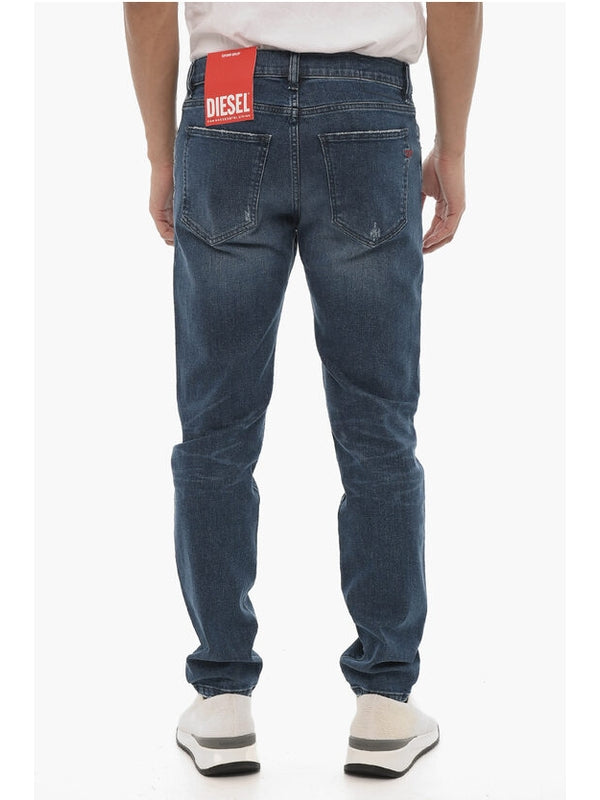 Washed Cotton Denim Pants