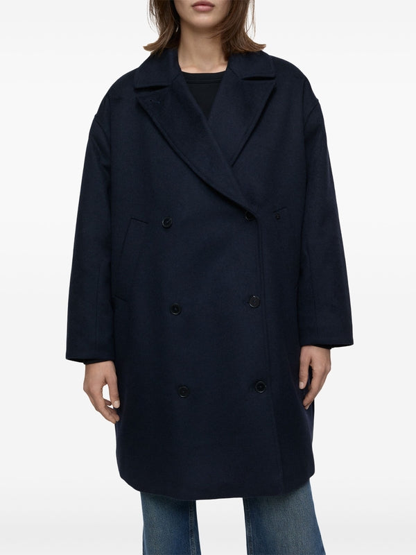Double-Breasted Wool Blend
  Peacoat