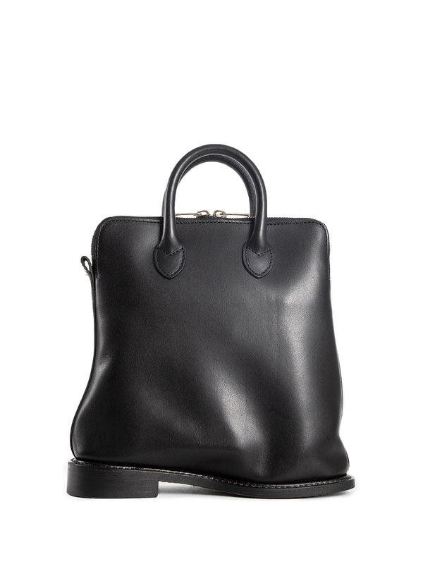 Top Handle Leather Tote Bag