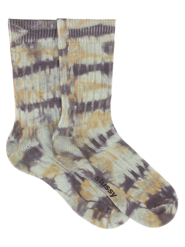 Logo Detail Tie-dye Socks