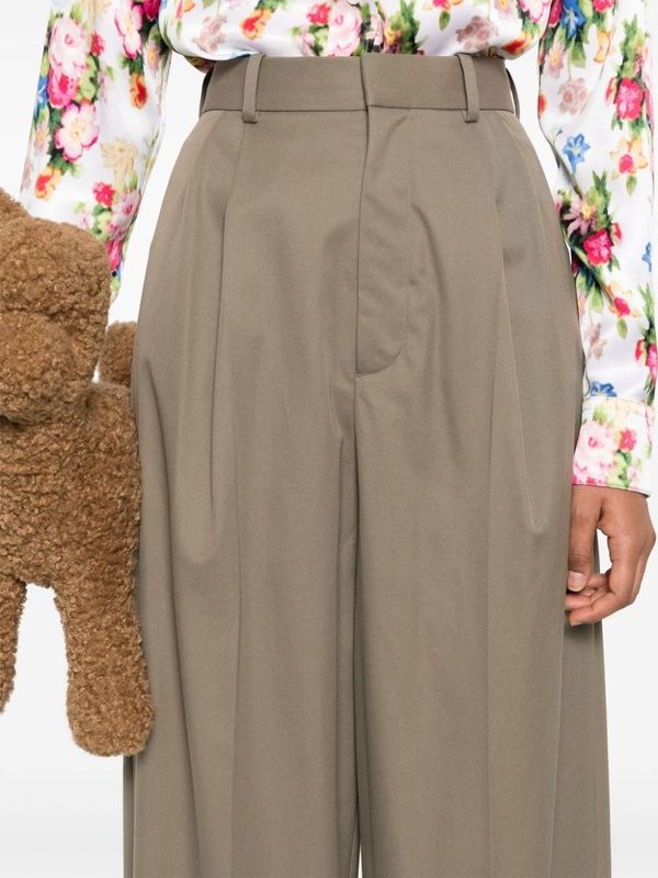 LOEWE - Anagram Detail Pleated Pants - Jente