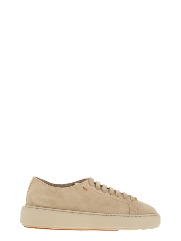 Santoni Beige Low Top Sneakers