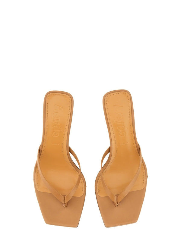 Wilma Leather Sandal Heels