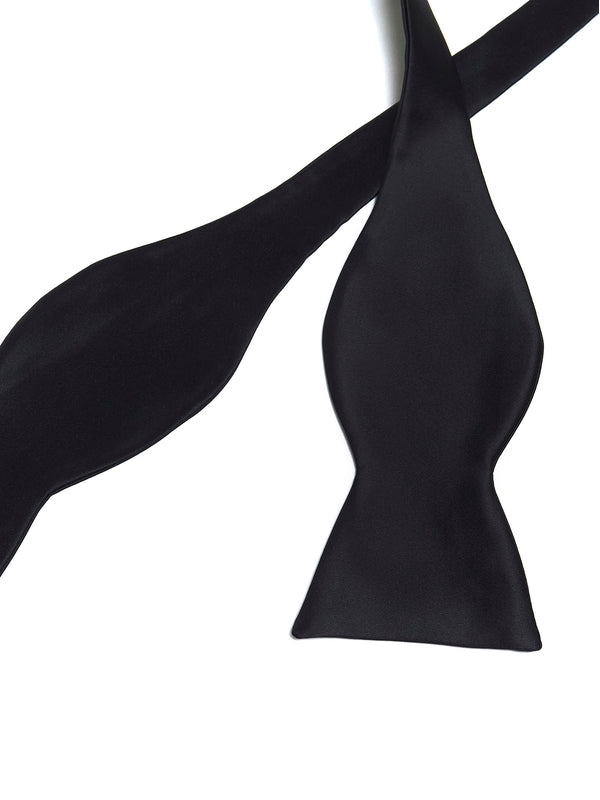 Black Cotton Silk Necktie