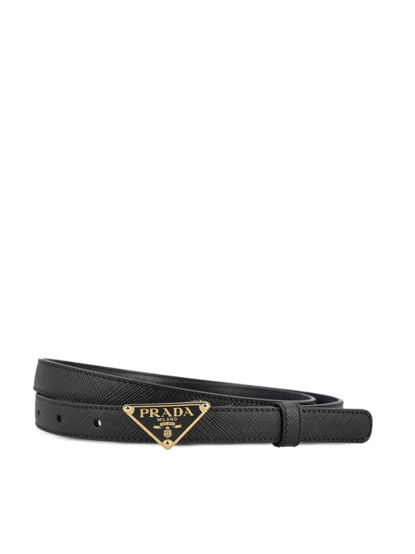 Triangle Logo Buckle Leather
  Belt