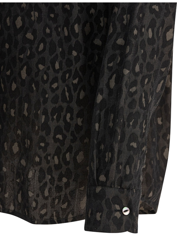 ONE-UP Leopard Print Shirt