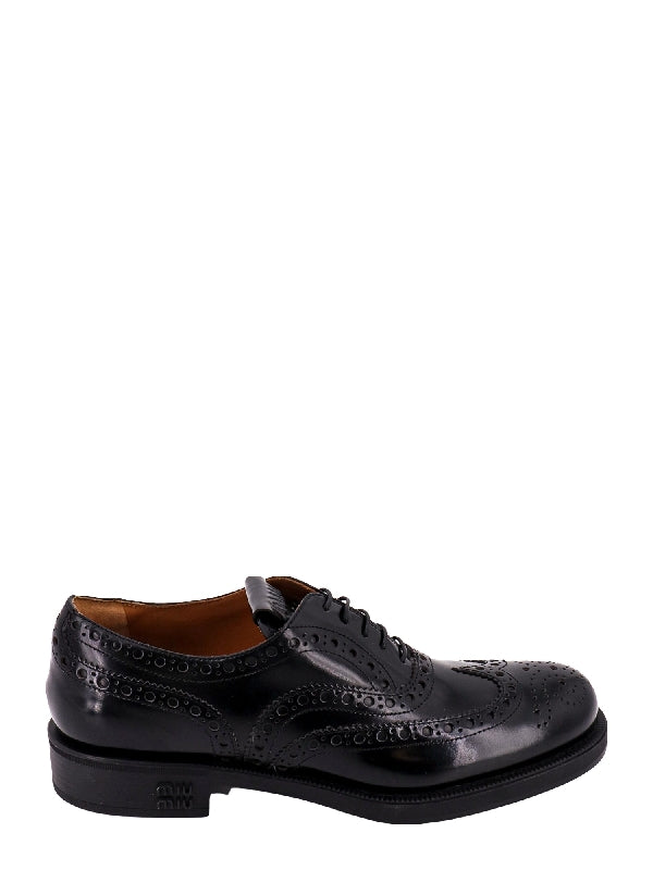 Brogue Leather Lace-Up Shoes