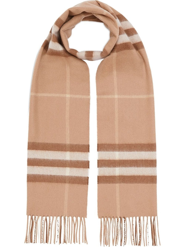 Check Cashmere Scarf