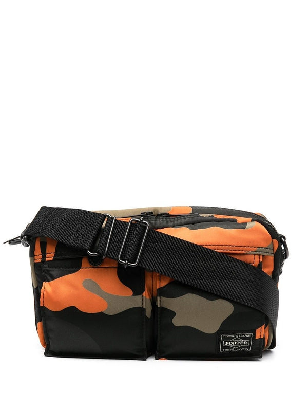 Porter Camouflage Orange Crossbody Bag