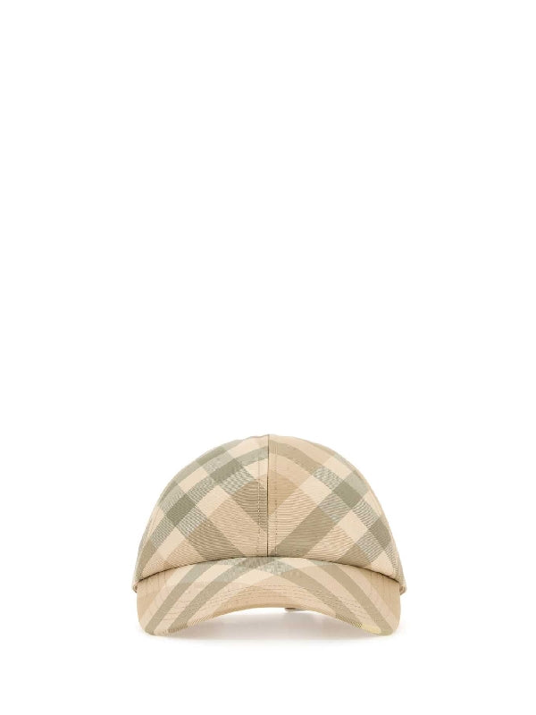 Check Pattern Poly Baseball Cap