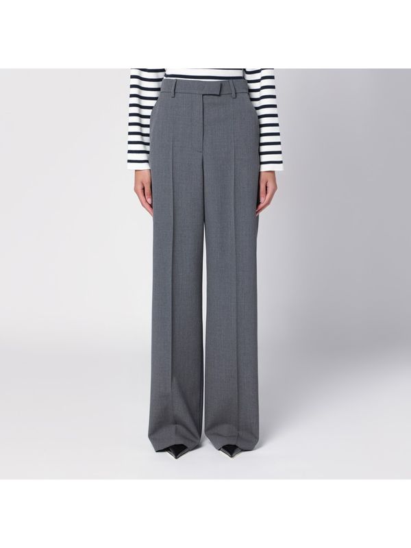 Wide Wool Tailored Pants