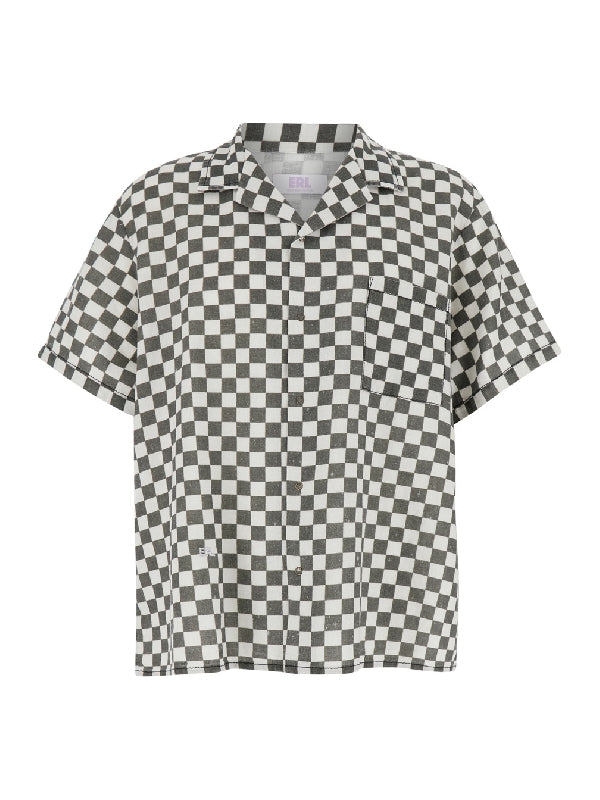 Check Printed Short Sleeve Shirt