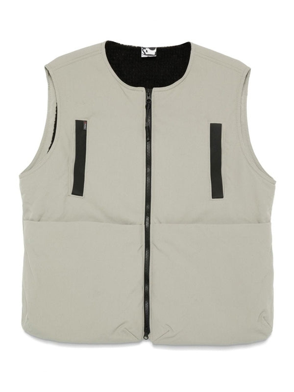 Breasted Pocket Nylon Padded Vest