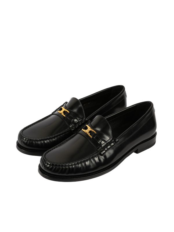 Triomphe Accent Leather Loafer