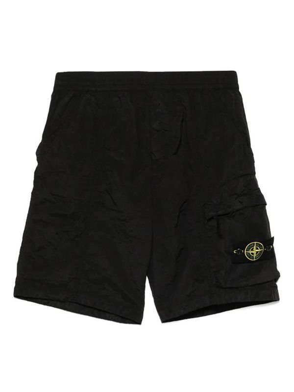 Wappen Patch Nylon Metal Cargo Shorts