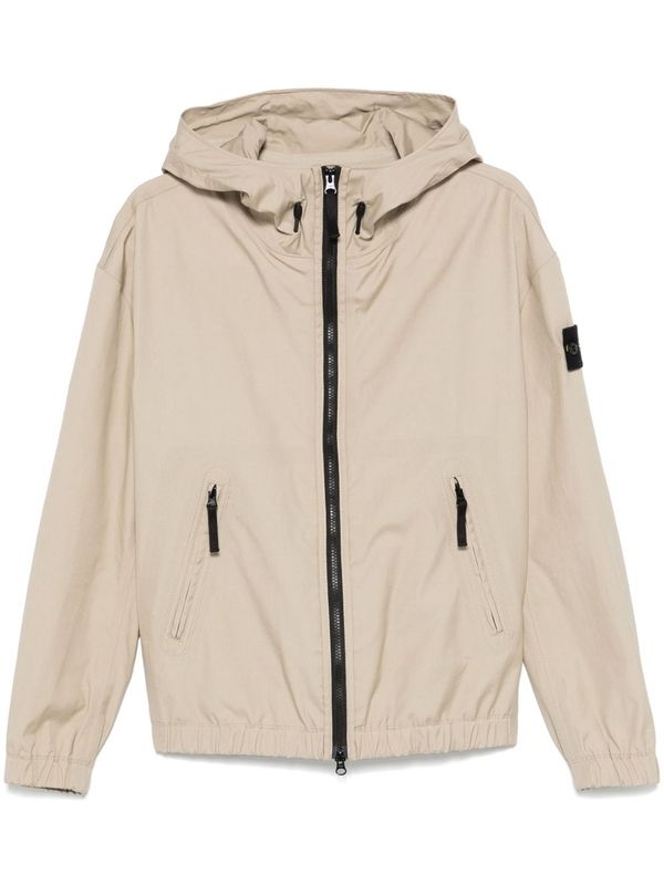 Wappen Patch Cotton Zip-up Jacket