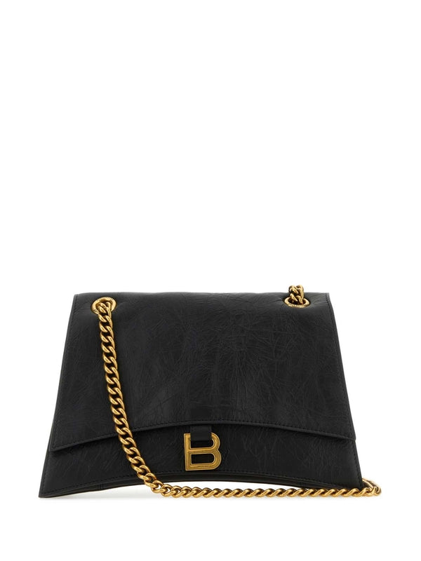 Balenciaga Crush Medium Black Crossbody & Shoulder Bags