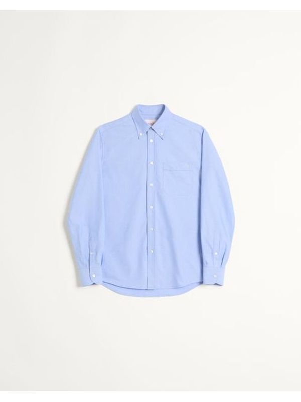 V Logo Embroidery Pocket
  Cotton Shirt