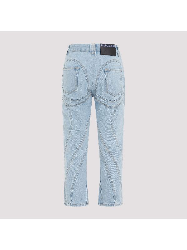 Capri Twist Seam Denim Pants