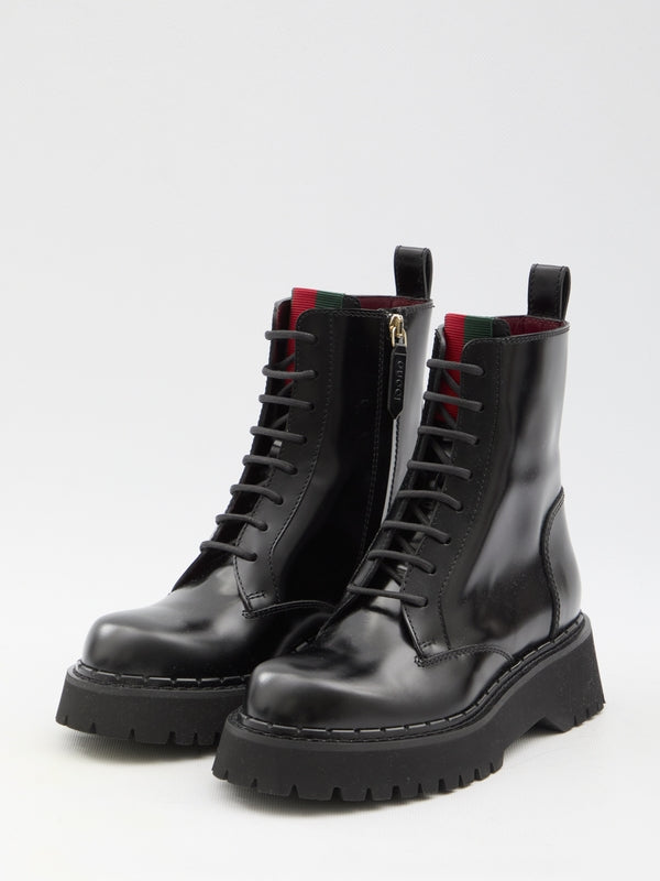 Web Lace-Up Boots - Jente