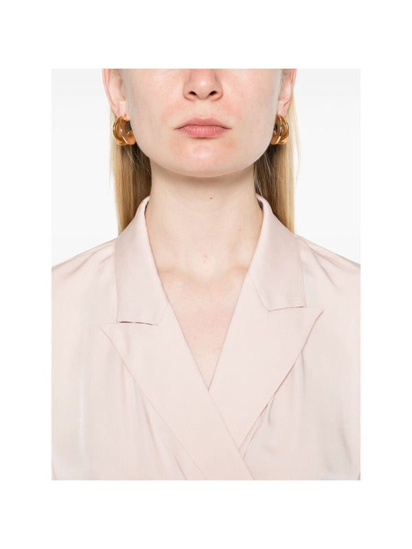 Wrap Style Silk Blouse