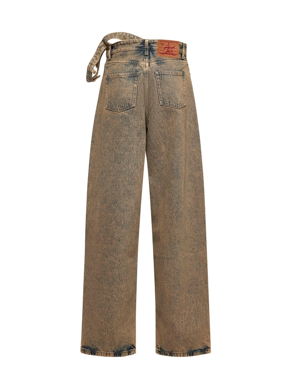 Evergreen Double Waist Denim
  Pants