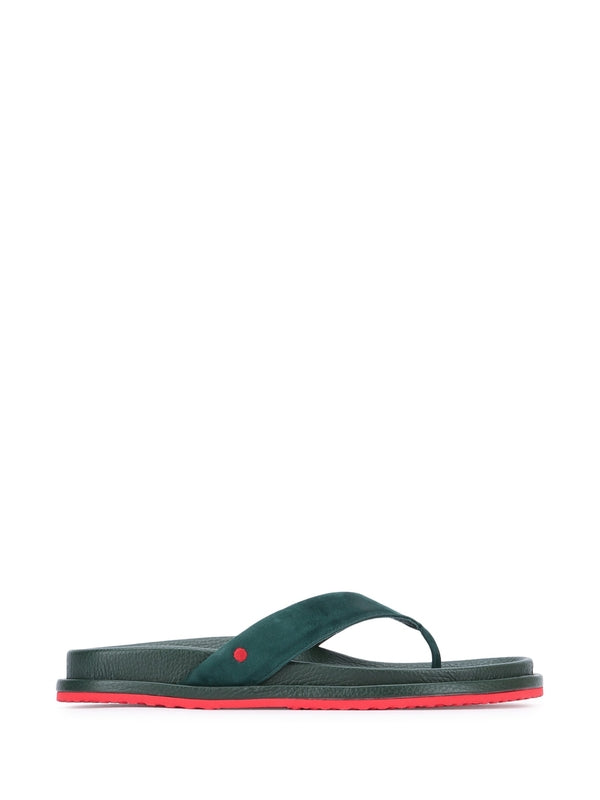 Kiton Green Flip Flops